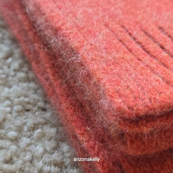 NWOT Tahari Cashmere in Heather Orange Pink - Picture 14 of 16